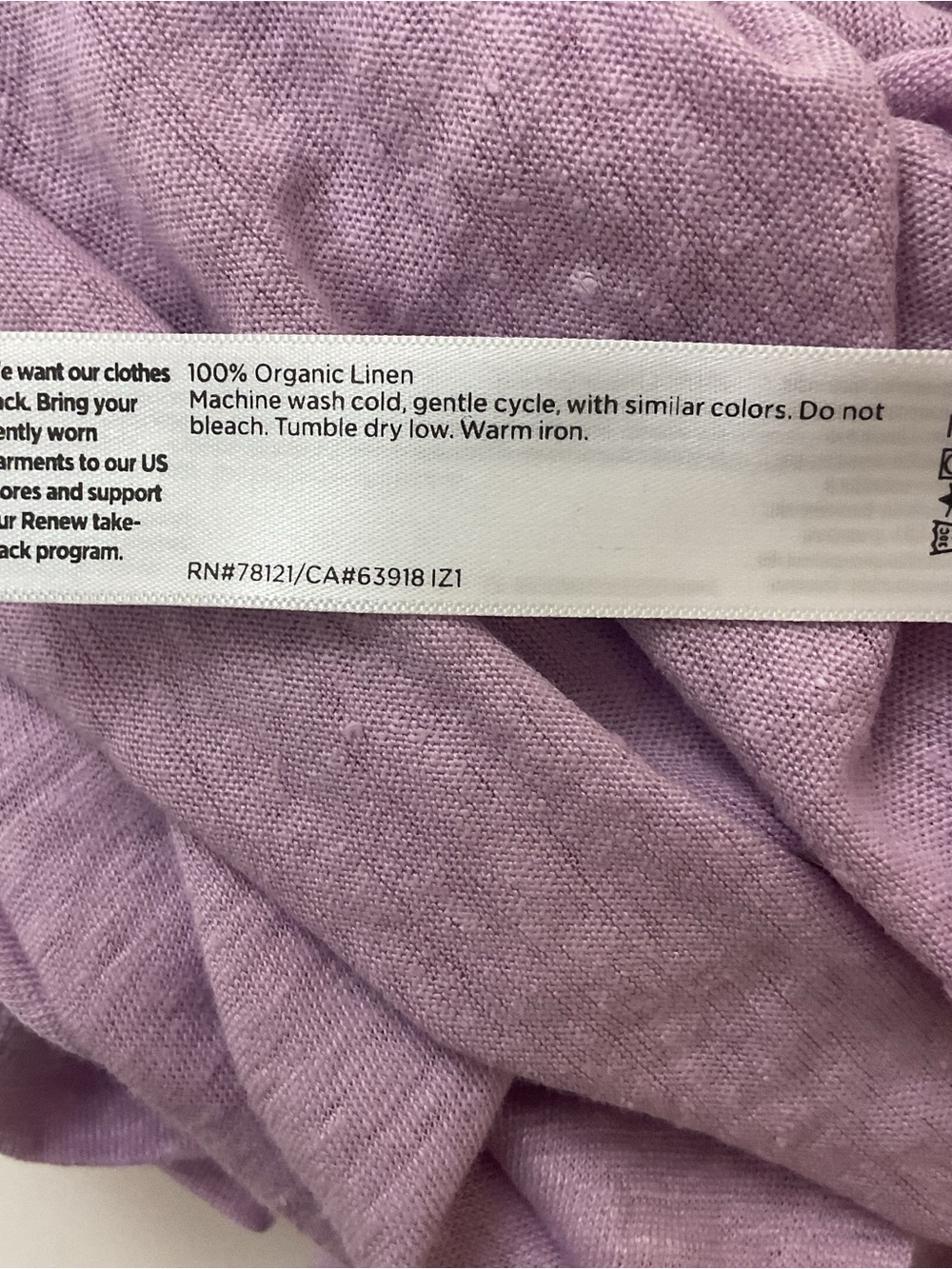 EILEEN FISHER Linen Tee - Picture 5 of 6